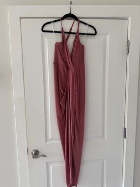Lulus Mauve Pink Halter Midi Dress